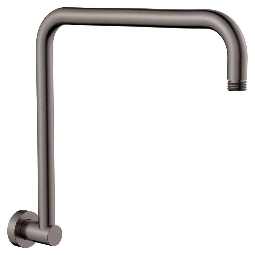 Fienza Round Fixed Gooseneck Shower Arm - Gun Metal