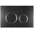 Geberit Sigma21 Dual Flush Button & Access Plate - Matte Black/Chrome Trim