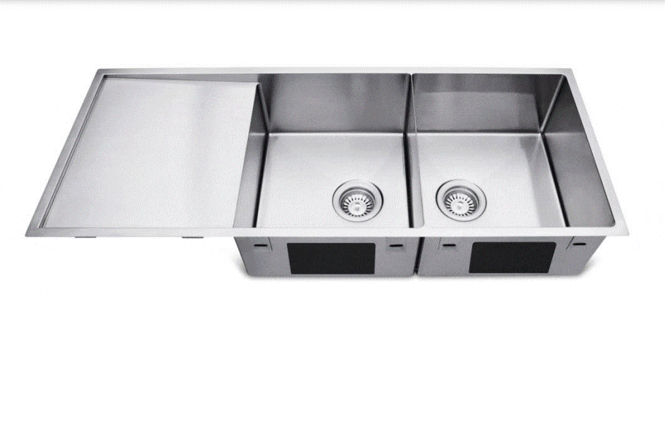 MAS Whitsunday Series Double Bowl Kitchen Sink Reversible Drainer