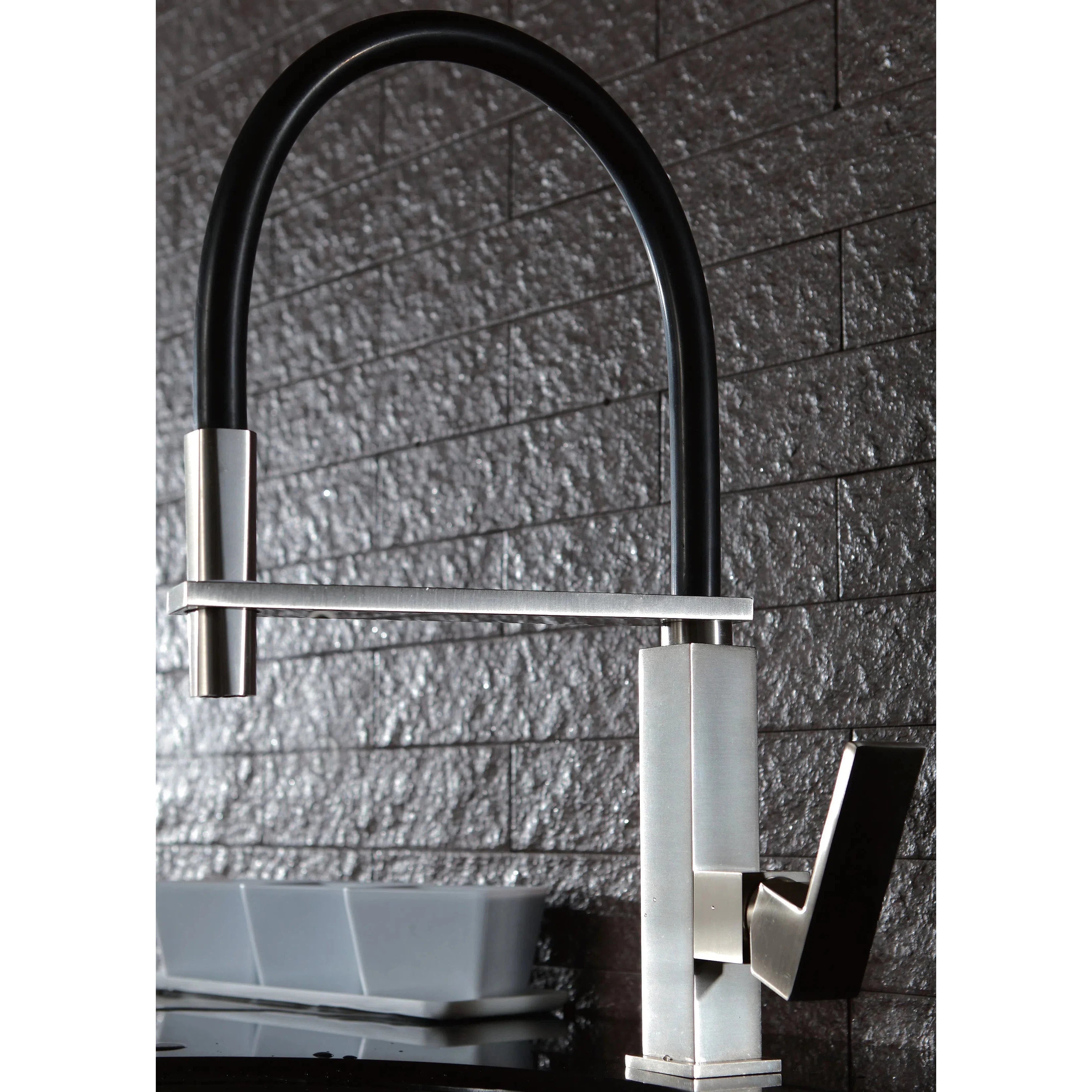 Millennium Aneko Pull Out Sink Mixer - Brushed Nickel