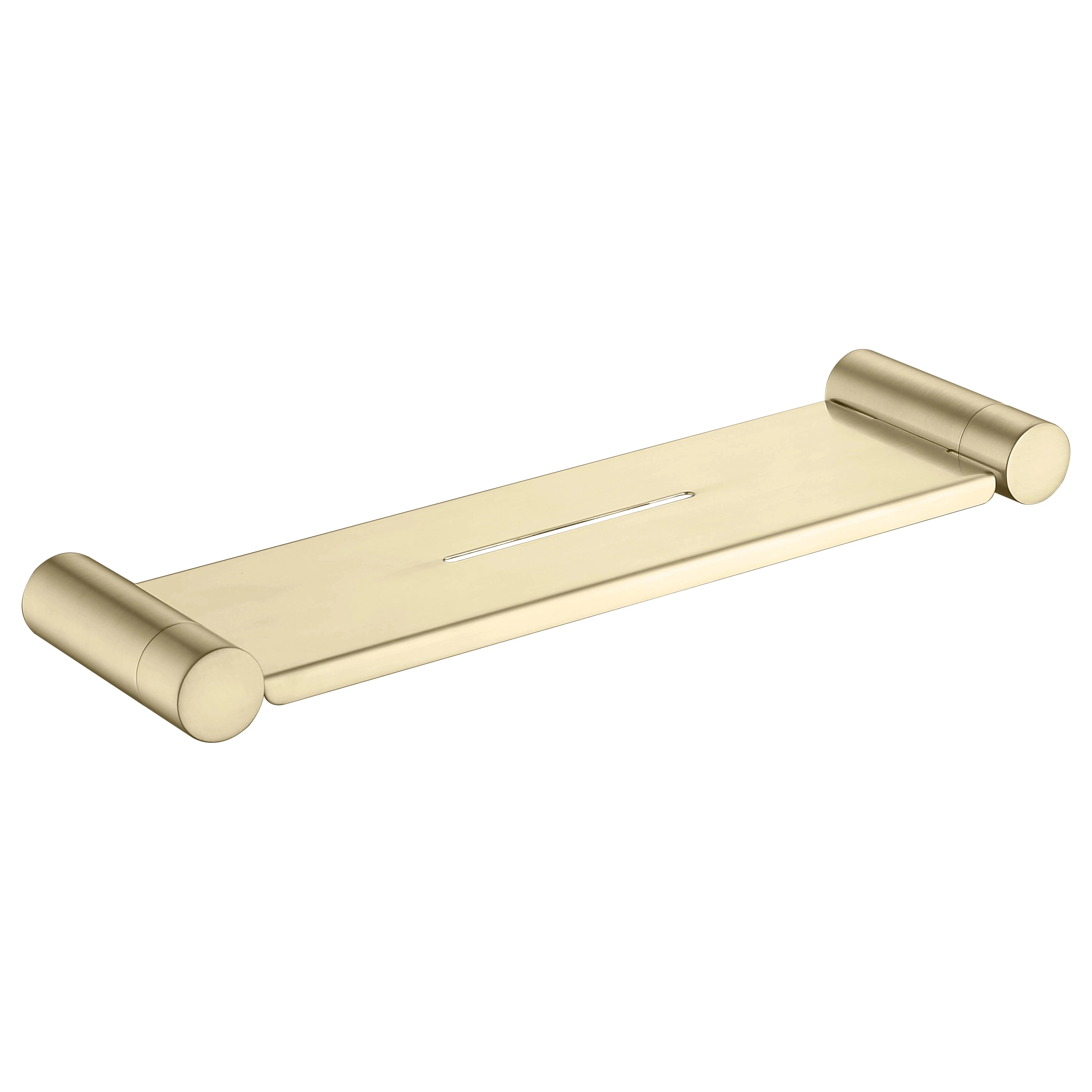 Millennium Finesa Shower Shelf 350mm Modern Brass