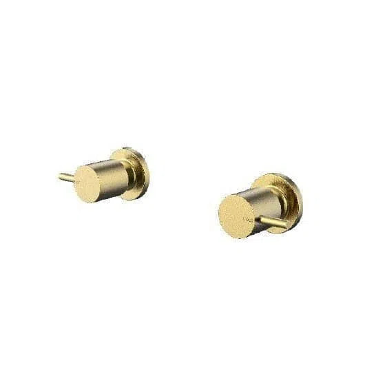 Millennium Cioso Wall Taps - Modern Brass - 1/4 Turn Ceramic Disc