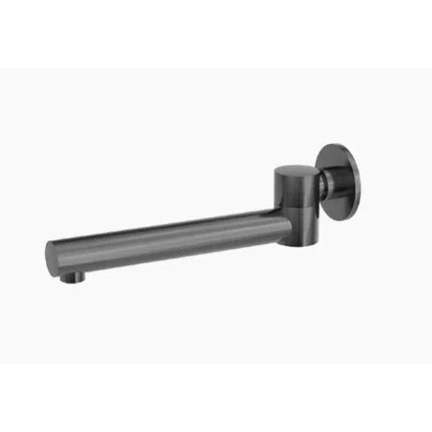 Nero Dolce Wall Mounted Swivel Bath Spout Gun Metal