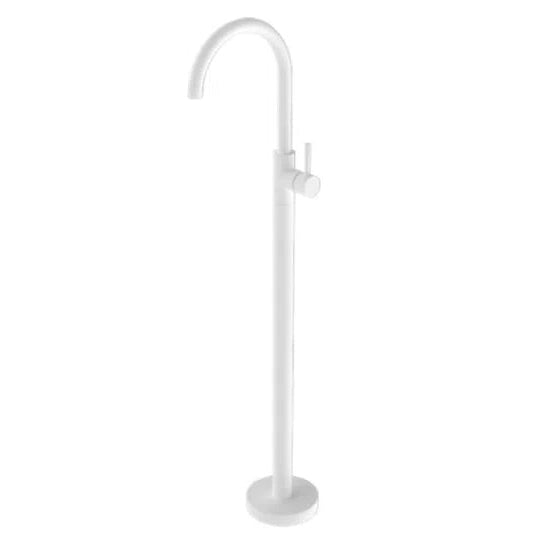 Nero Floor Mount Mixer Matte White