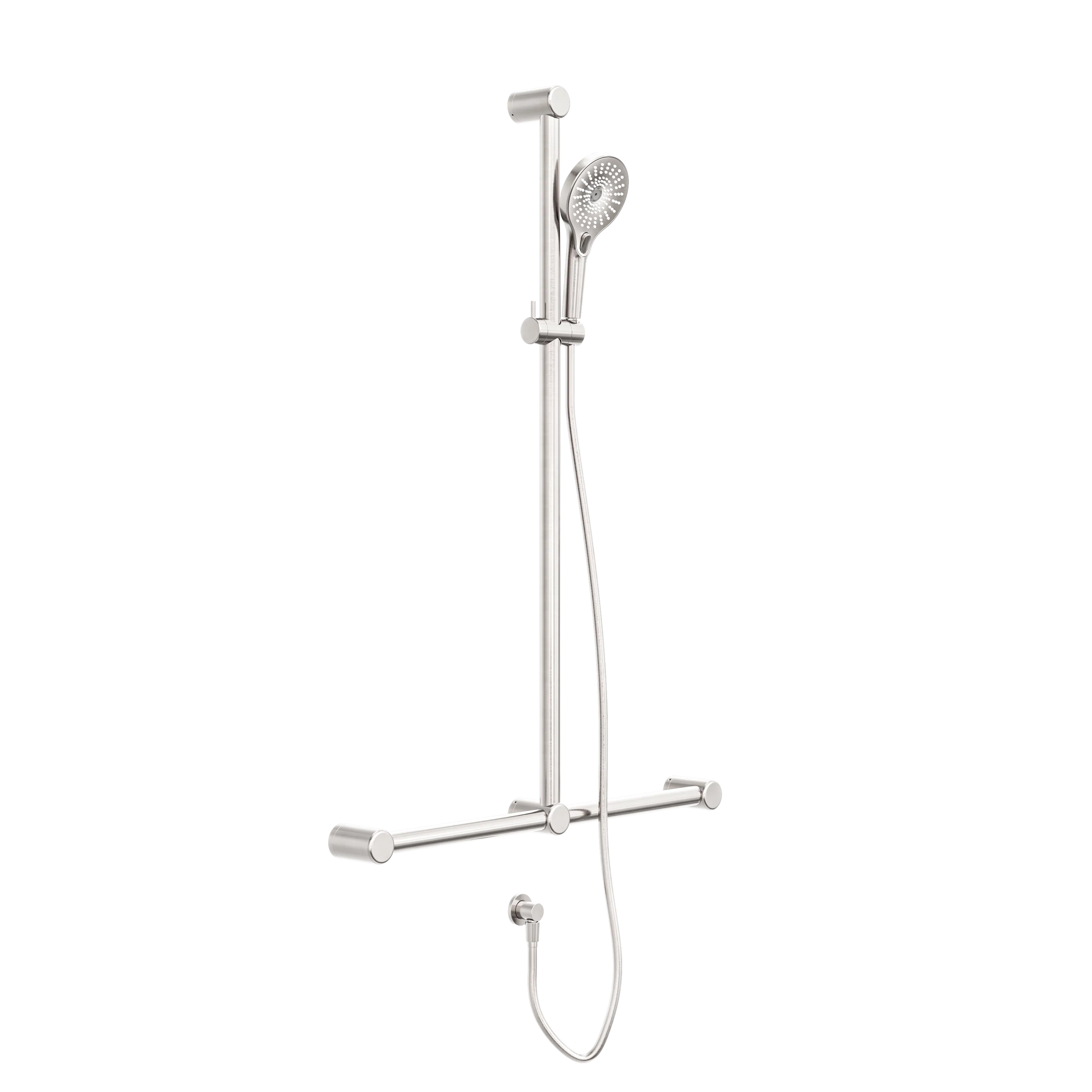 Nero Mecca Care 32mm T Bar Grab Rail and Adjustable Shower Set 1100x750mm