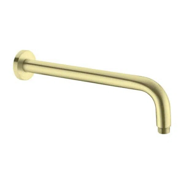 Nero Round Shower Arm L Shape Brushed Gold