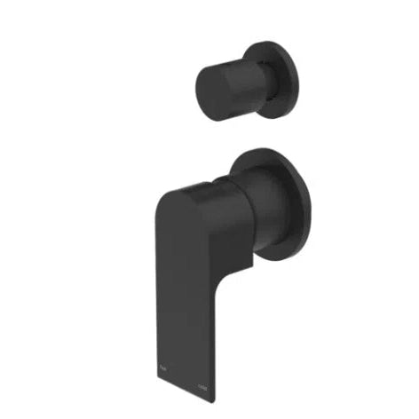 Nero Bianca Shower Mixer with Diverter Separate Plate Matte Black