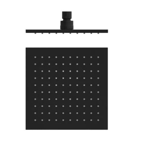 Nero Square Shower Head Matte Black 200mm