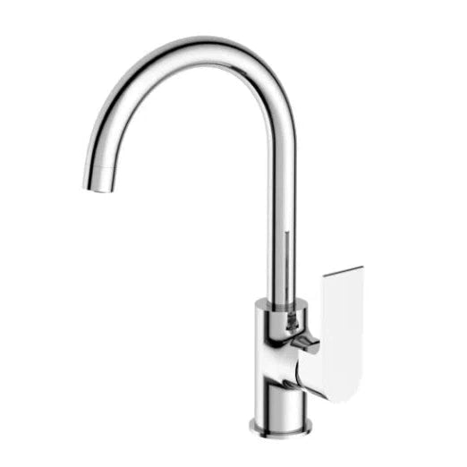 Nero Bianca Kitchen Mixer Gooseneck Spout