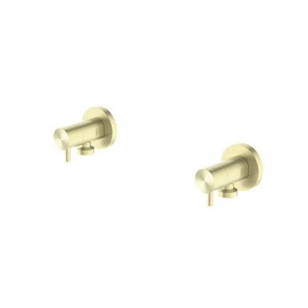 Nero Washing Machine Taps Brushed Gold