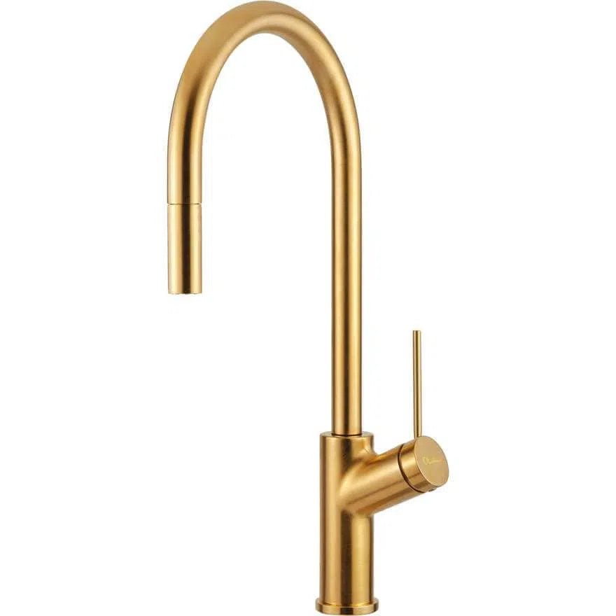 Oliveri Vilo Pull Out Mixer - Brushed Gold