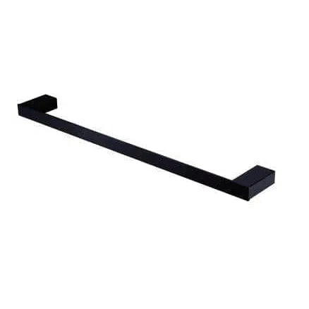 Oliveri Athens Matte Black Single Towel Rail 800mm