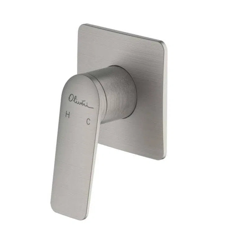 Oliveri Paris Wall Mixer - Brushed Nickel