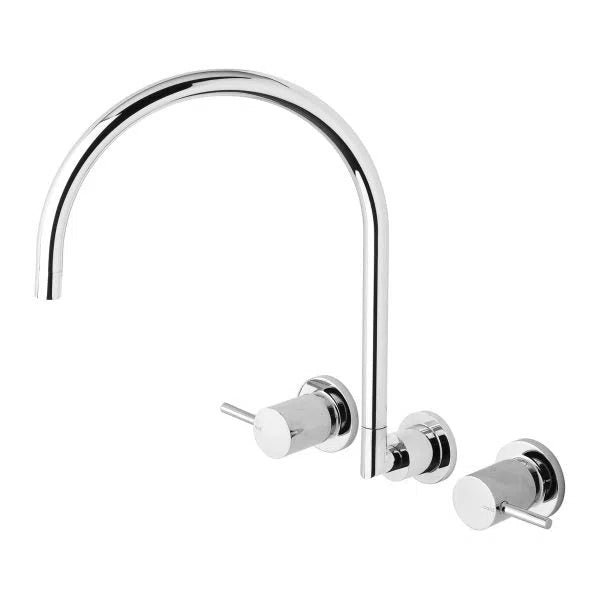 Phoenix Vivid Pin Lever Wall Sink Set 200mm Gooseneck