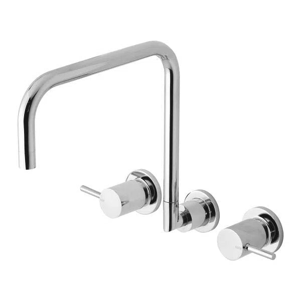 Phoenix Vivid Pin Lever Wall Sink Set 240mm Squareline