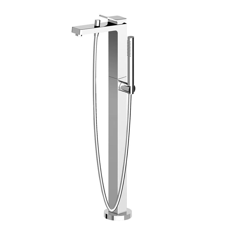 Zucchetti Soft Freestanding Bath Mixer with Hand Shower