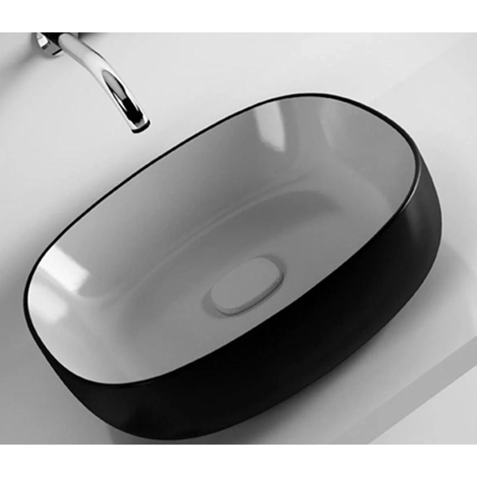 Studio Bagno Metamorfosi 2 Black & White Bench Basin