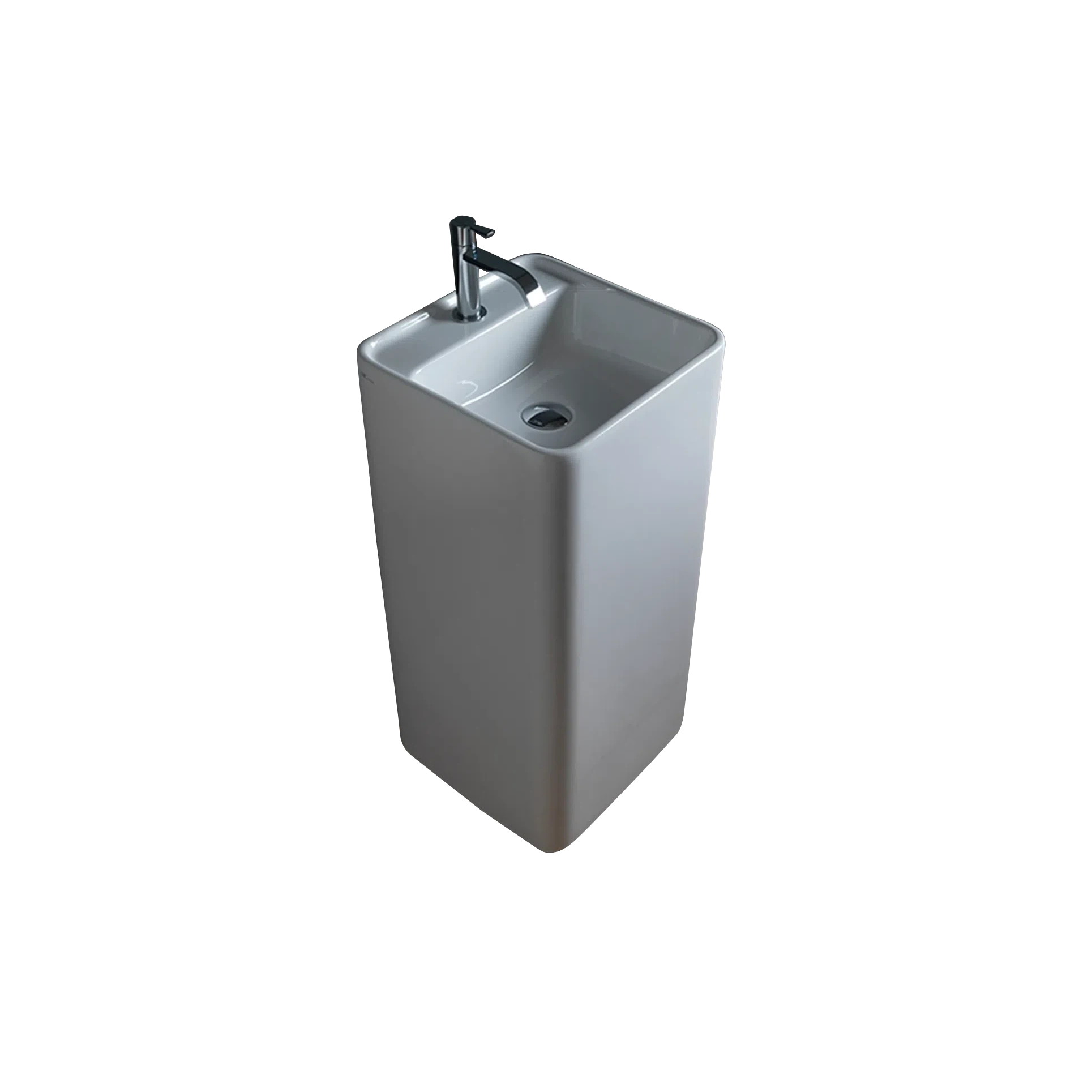 Studio Bagno Semplice Column Basin (With Tap Landing )