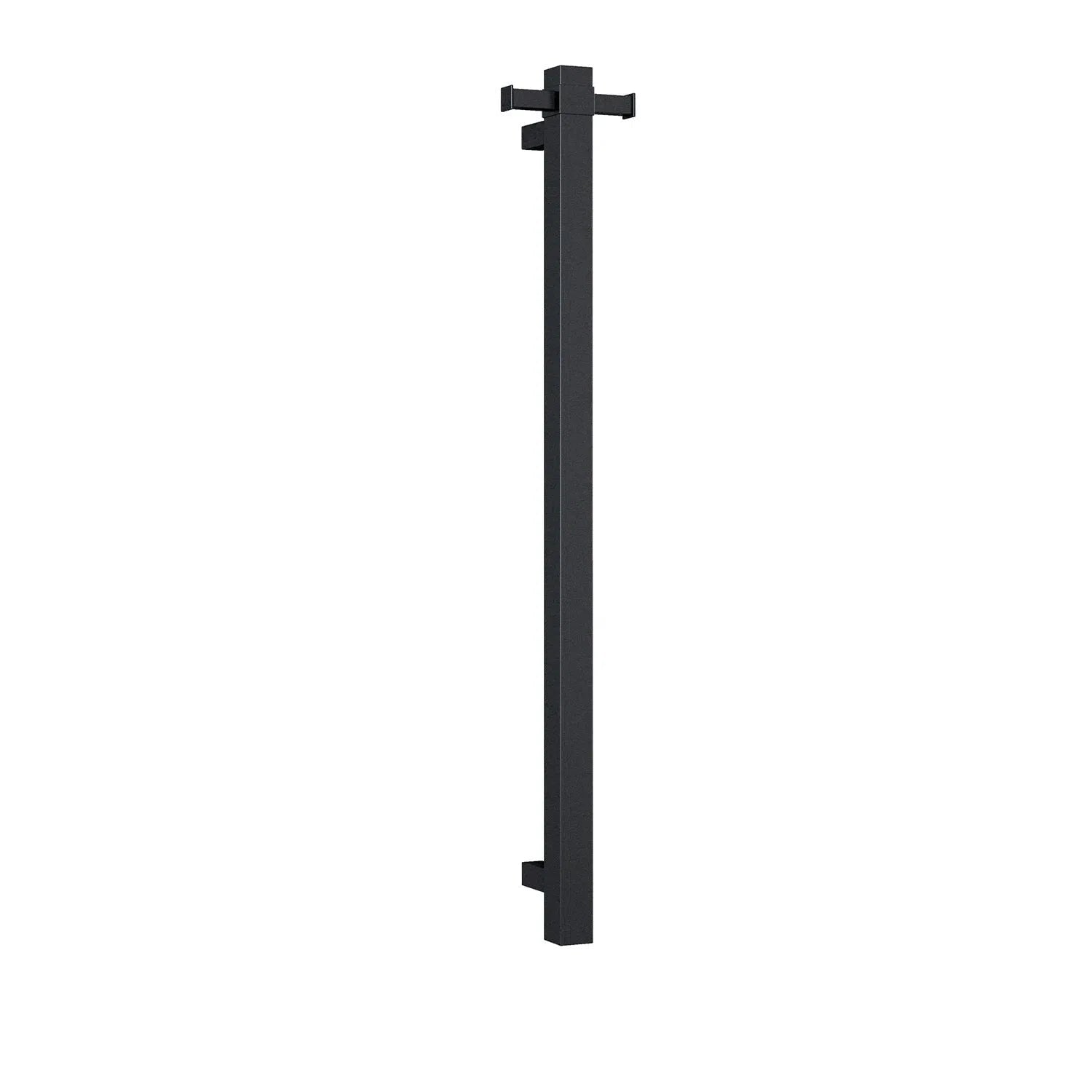 Thermorail Vertical Heated Towel Rail Square Matte Black