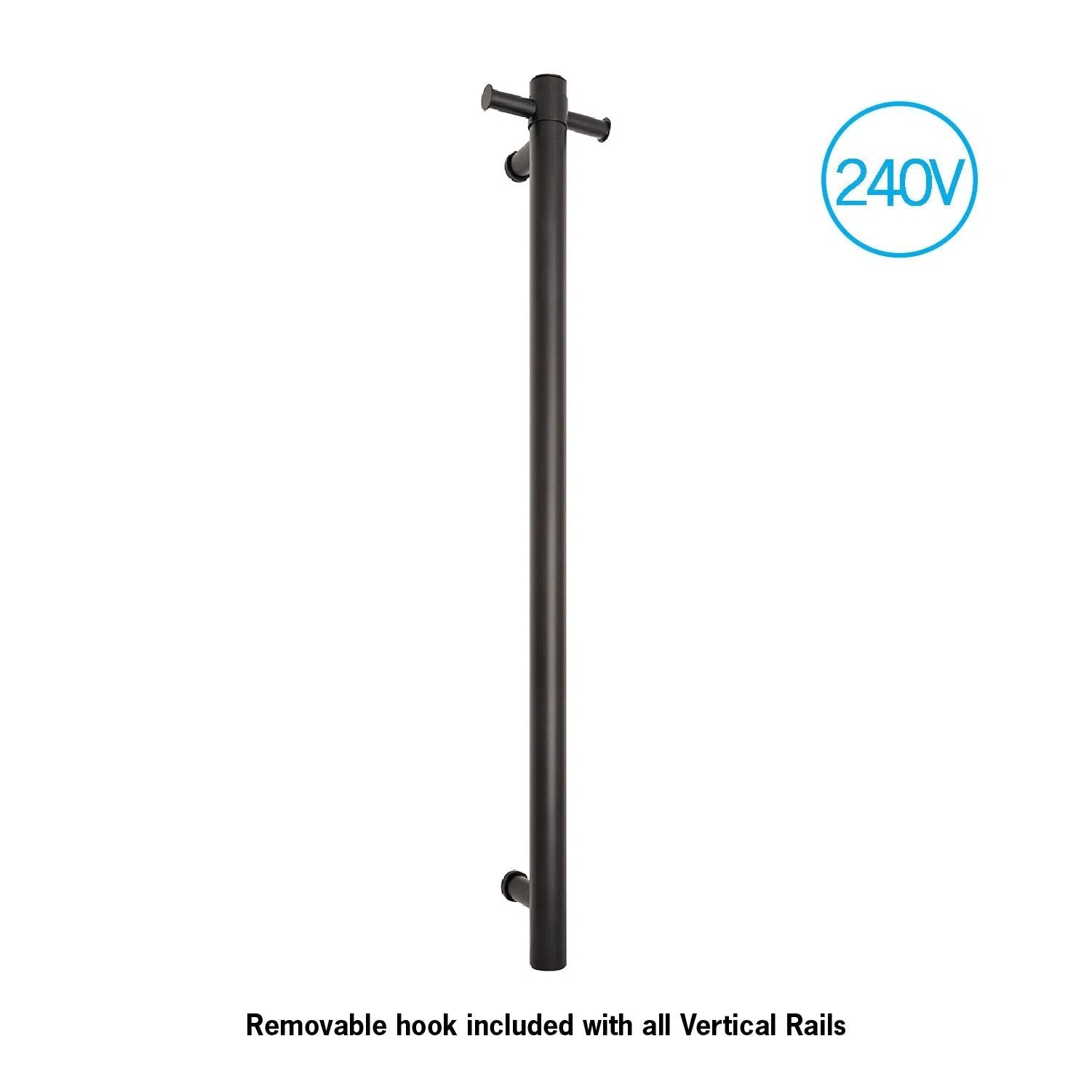Thermorail 240V Vertical Heated Towel Rail Round