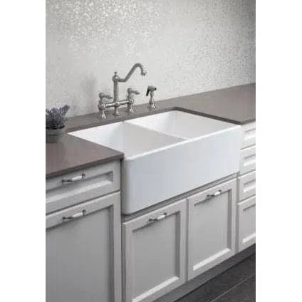 Turner Hastings Novi Double Butler Sink 85 x 46 Reversible - Ribbed or Flat Front