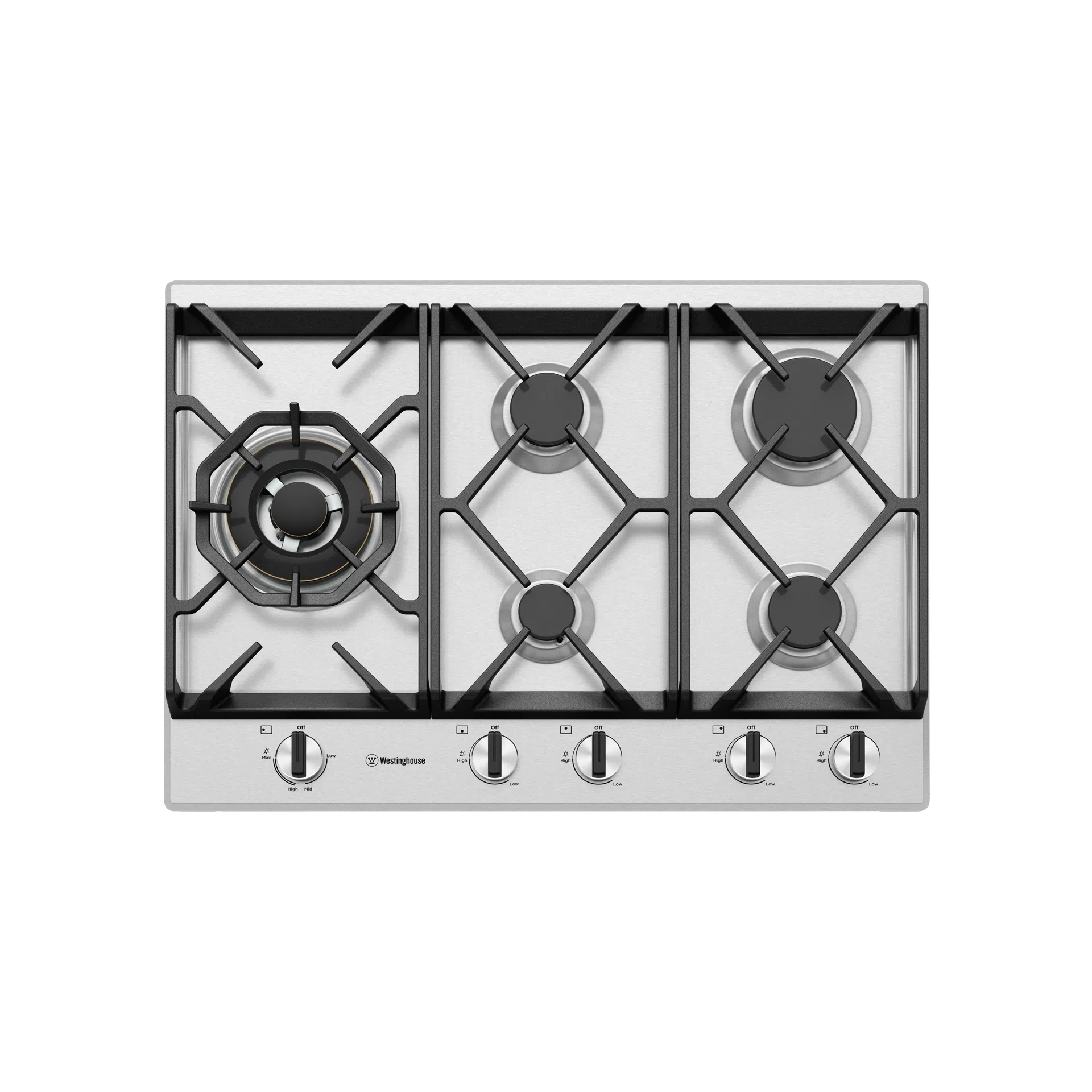 Westinghouse 90cm 5 Burner Gas Cooktop (WHG758SC)