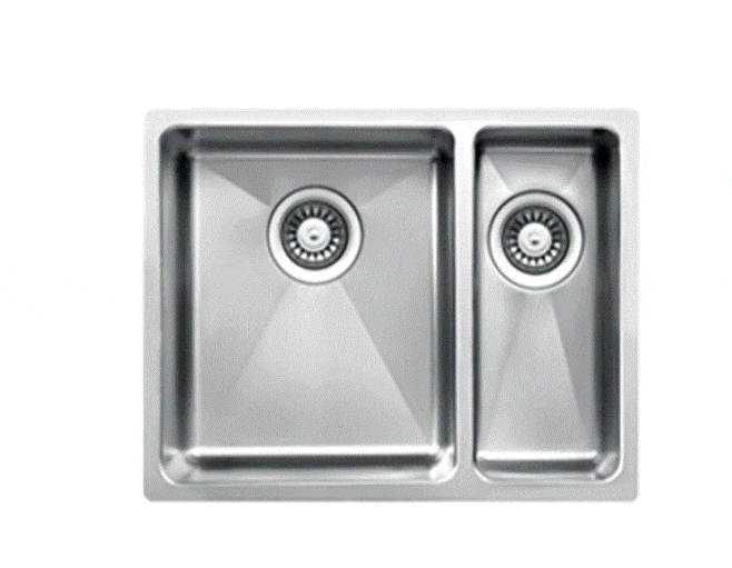 Artusi 573 x 444mm 1 & 1/2 Bowl Sink Stainless Steel