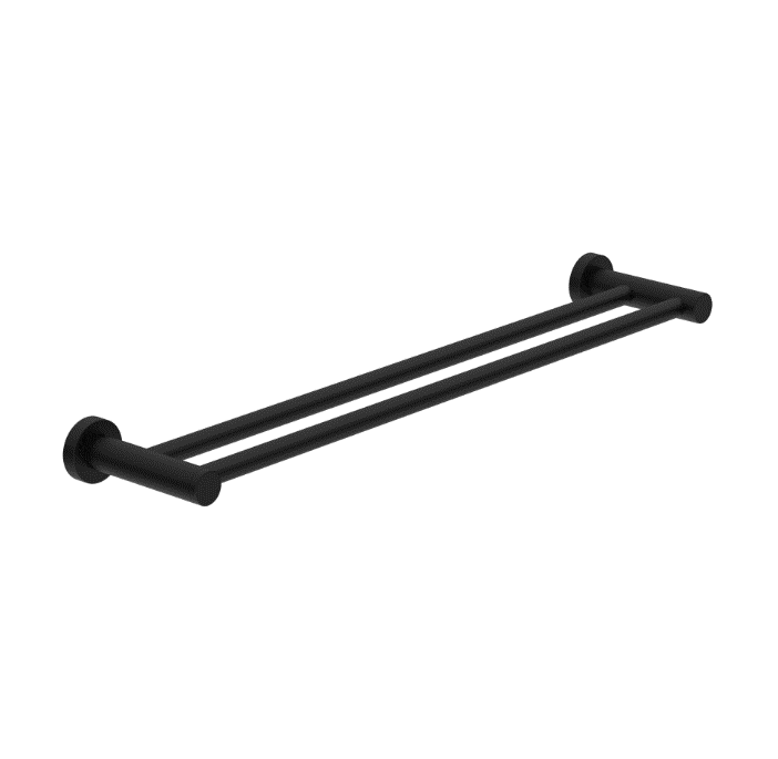 Nero Dolce Double Towel Rail 800mm Matte Black