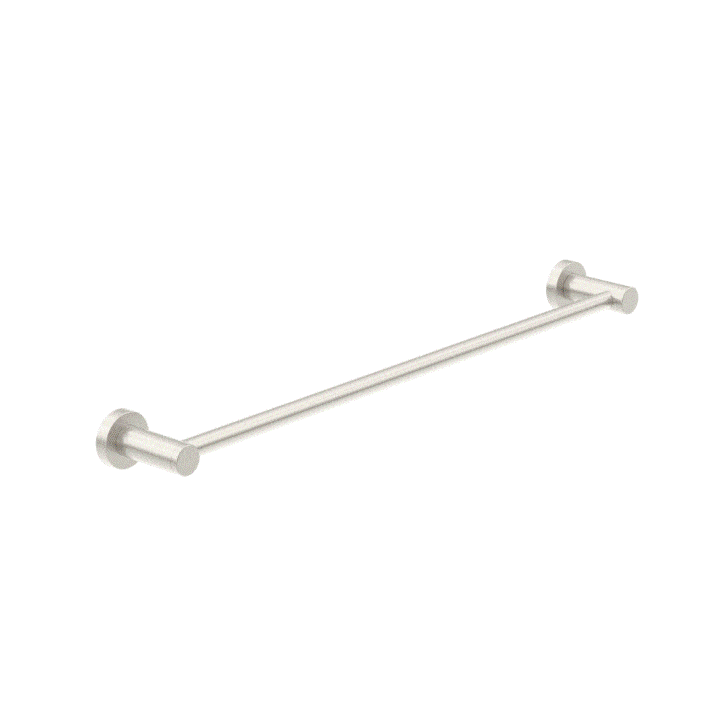 Nero Classic/Dolce Single Towel Rail 800mm Brushed Nickel