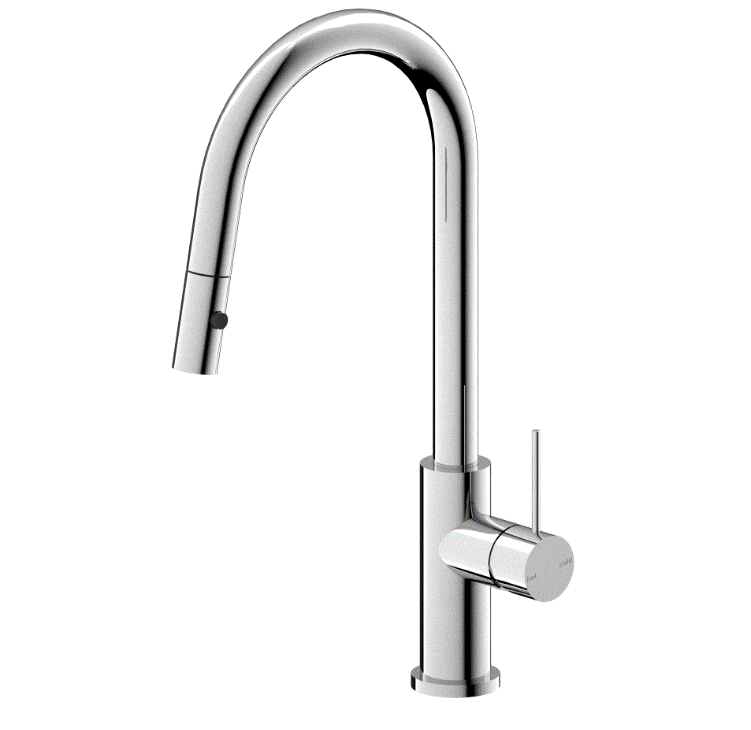 Nero Mecca Pull Out Sink Mixer With Vegie Spray Function Chrome