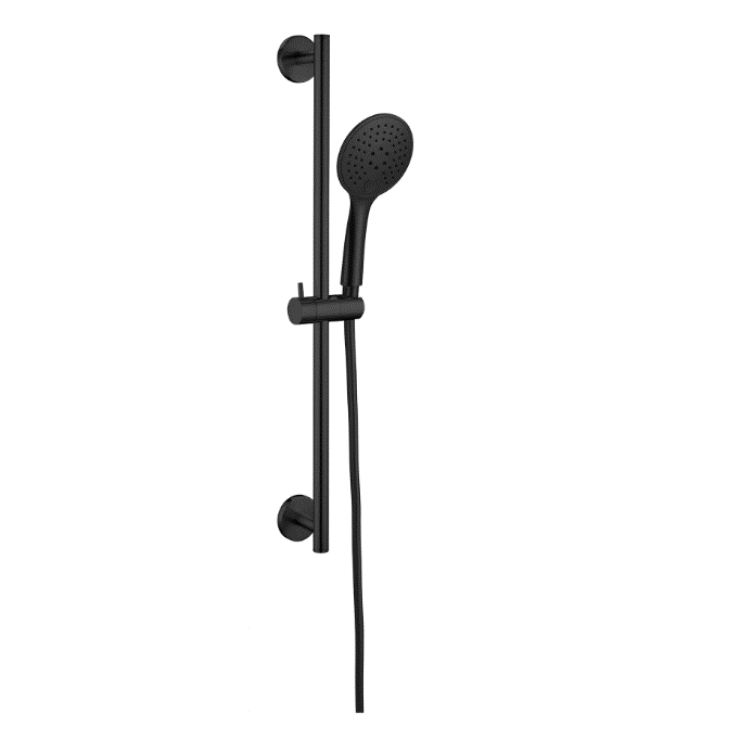 Nero Dolce Rain Shower Rail With Push Button Shower Matte Black