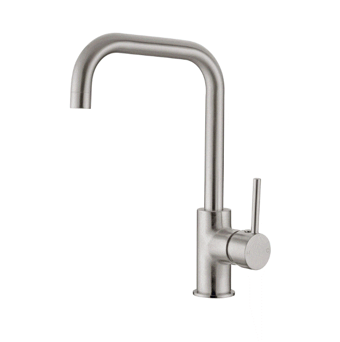 Nero Dolce Kitchen Mixer Square Shape Brushed Nickel