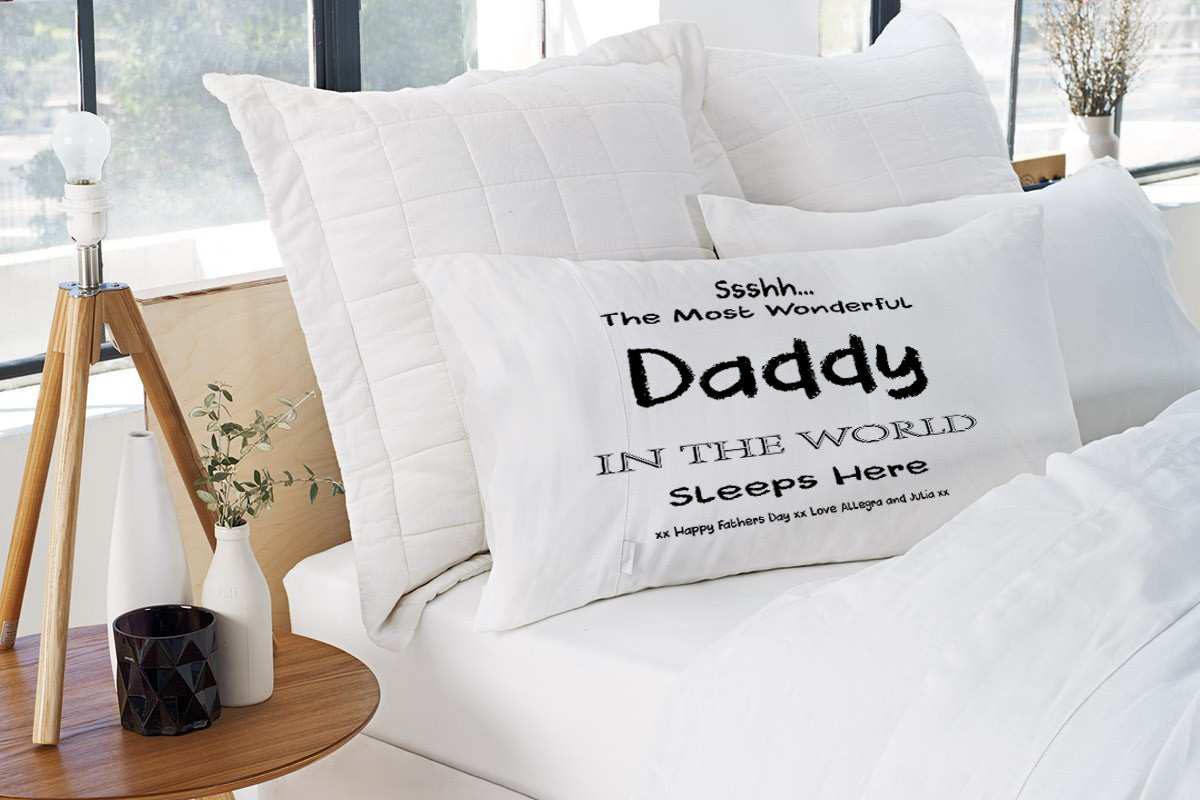 Personalised Fathers Day Pillow Case 