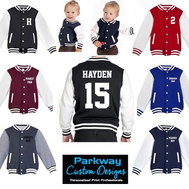 newborn varsity jacket