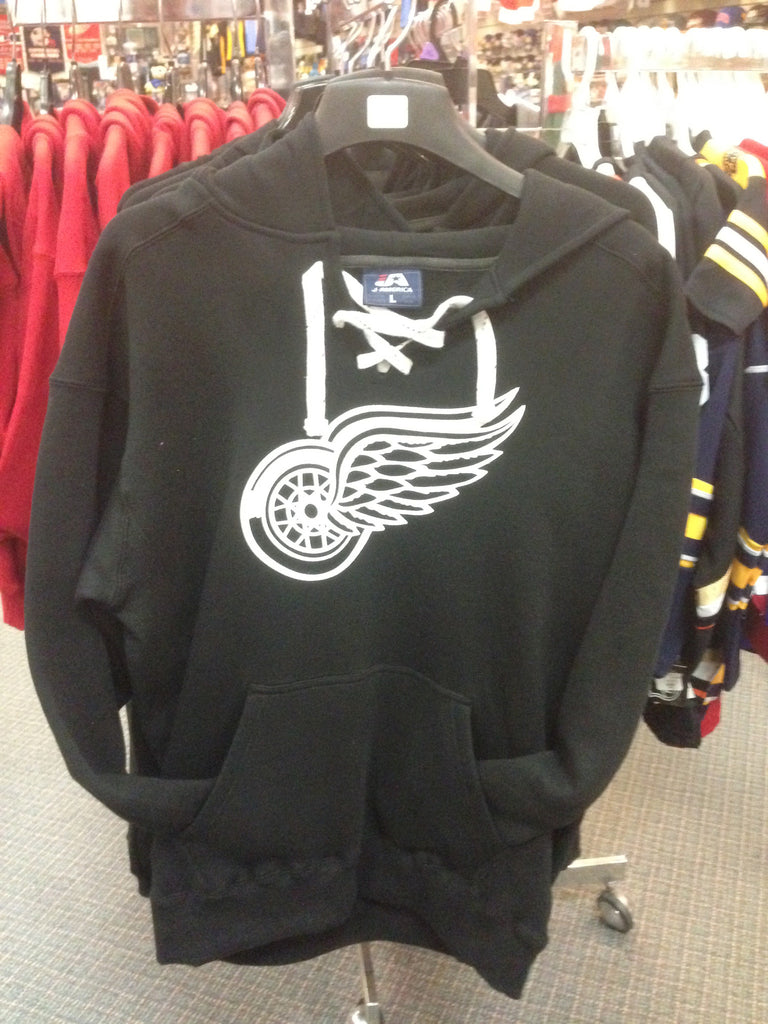 detroit red wings black hoodie