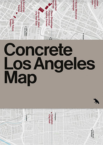 Concrete Los Angeles Map Bookshop By Uro