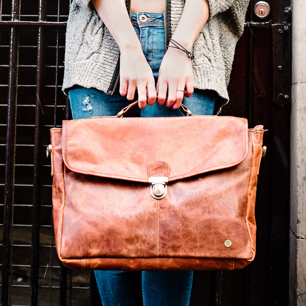 Leather book bags for school: Satchels, Duffles, & Holdalls – MAHI Leather