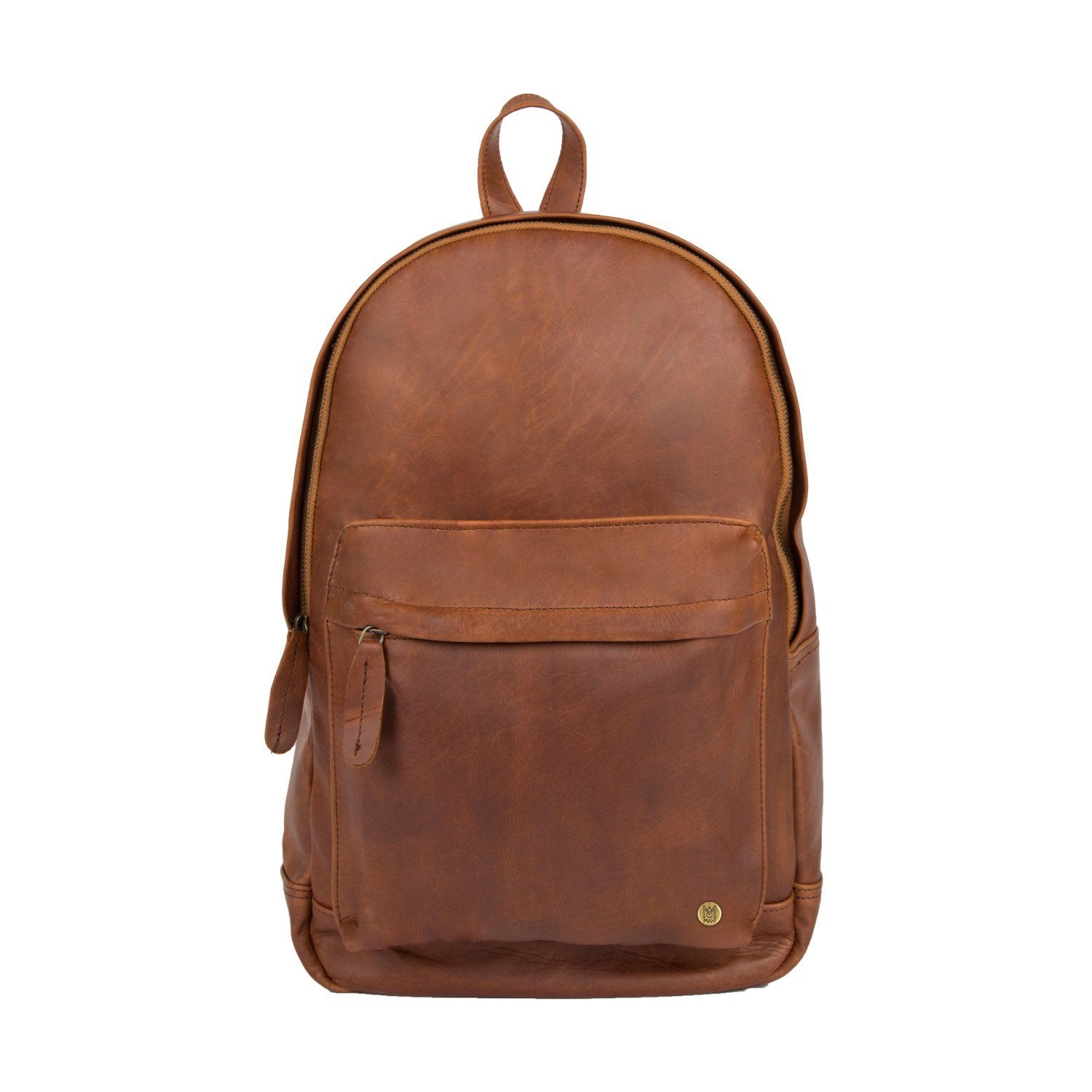 Full Grain Leather with Canvas Backpack Designer Backpacks Casual Scho –  Unihandmade