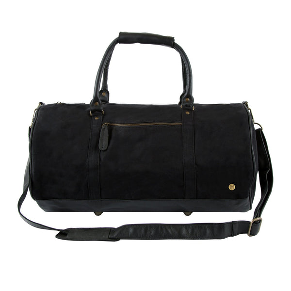 black canvas gym bag