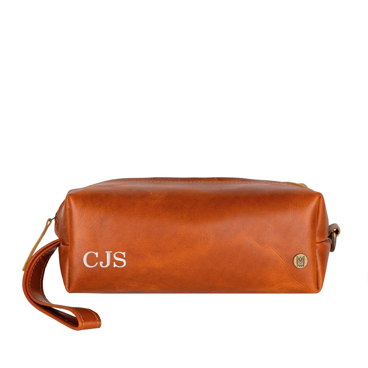 Brown Small Leather Wash Bag — High On Leather