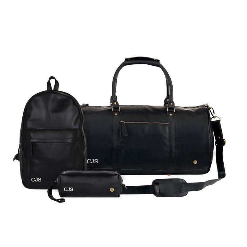 Black Leather Corporate Gifts Set