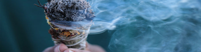 smudging and spiritual clearing supplies