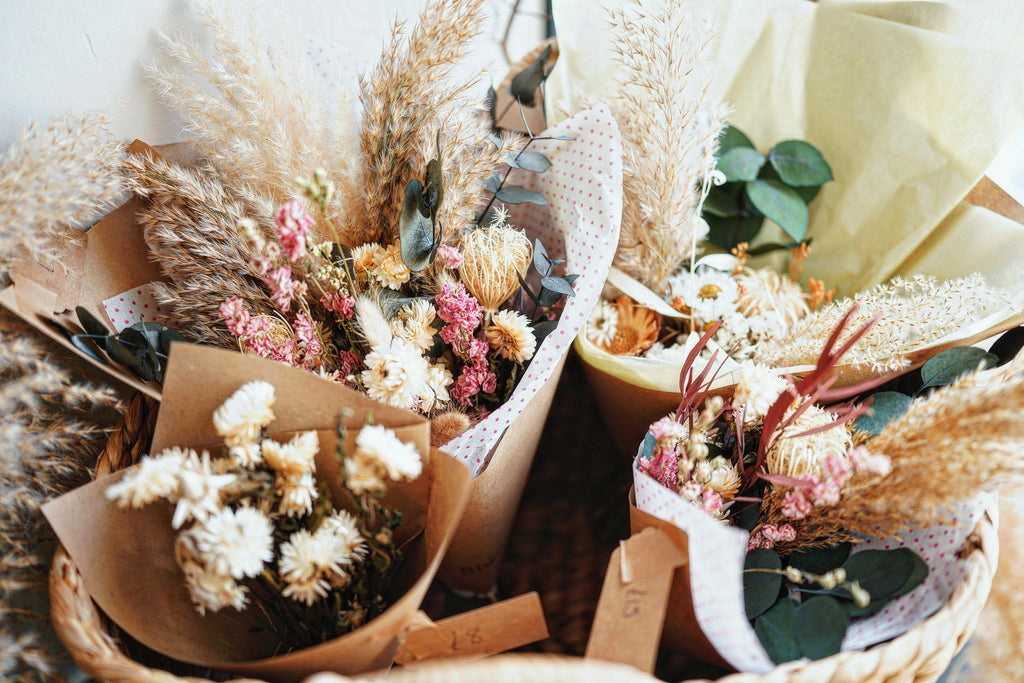Blwm Home dried floral arrangements/bouquets.