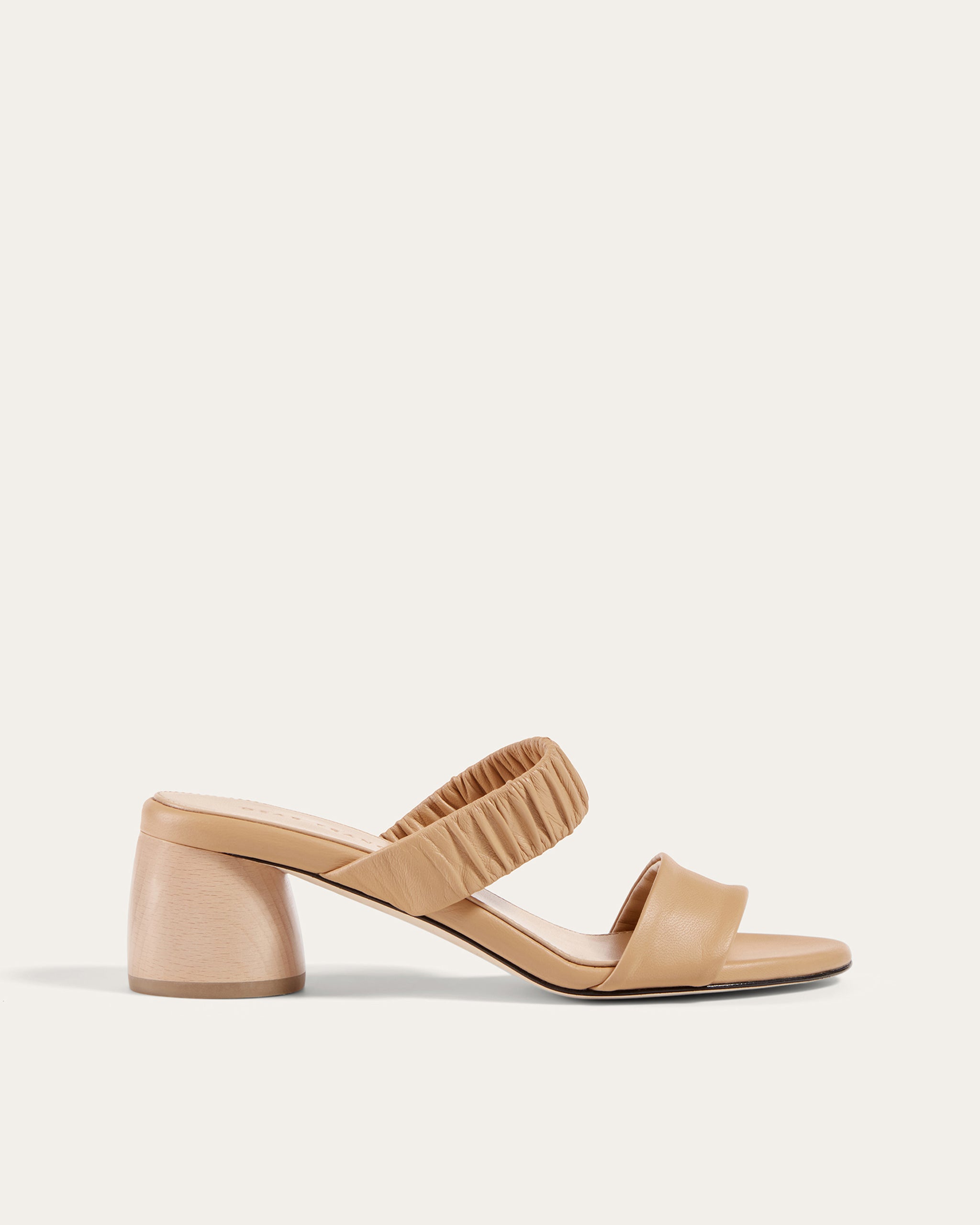 Image of Scrunch Mule, Light Tan