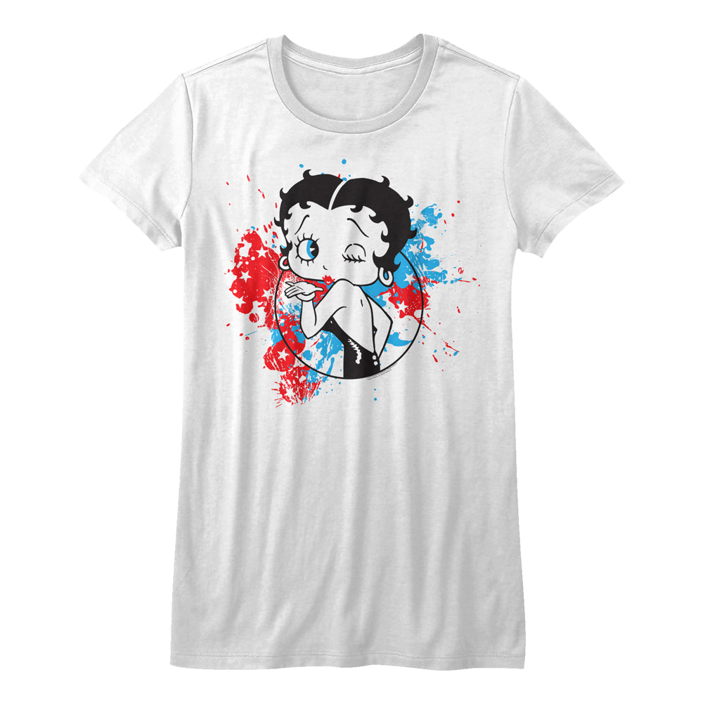 red white and blue womens shirt