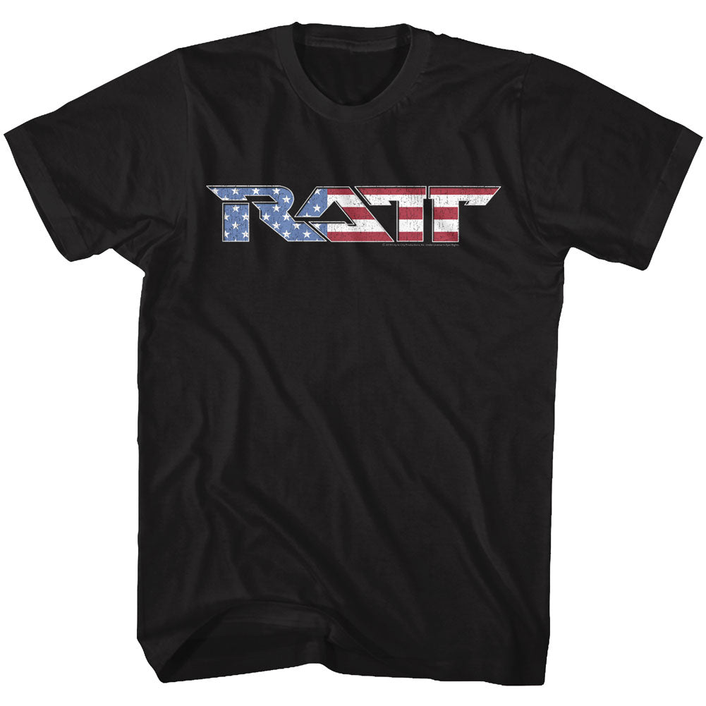 Ratt Flag Logo Mens T-Shirt - Kiditude