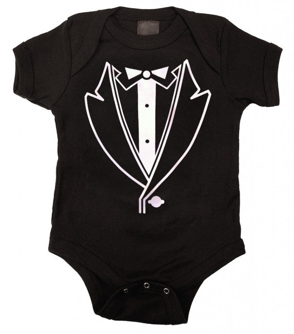 Tuxedo Baby One Piece Bodysuit - Kiditude