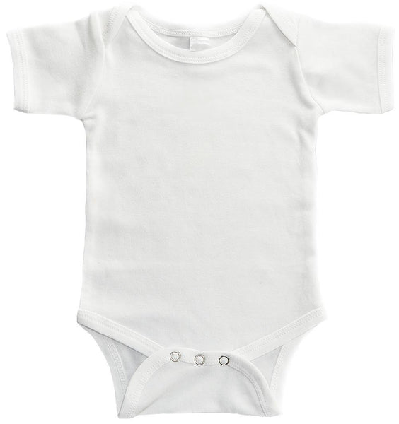 Plain White Baby Bodysuit One Piece - Kiditude