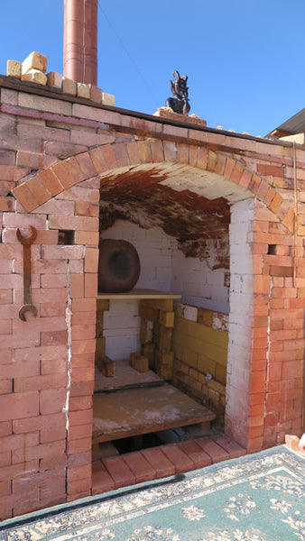 Outdoor Hand built Kiln - Jarrett West New Mexico - FOUND&MADE 