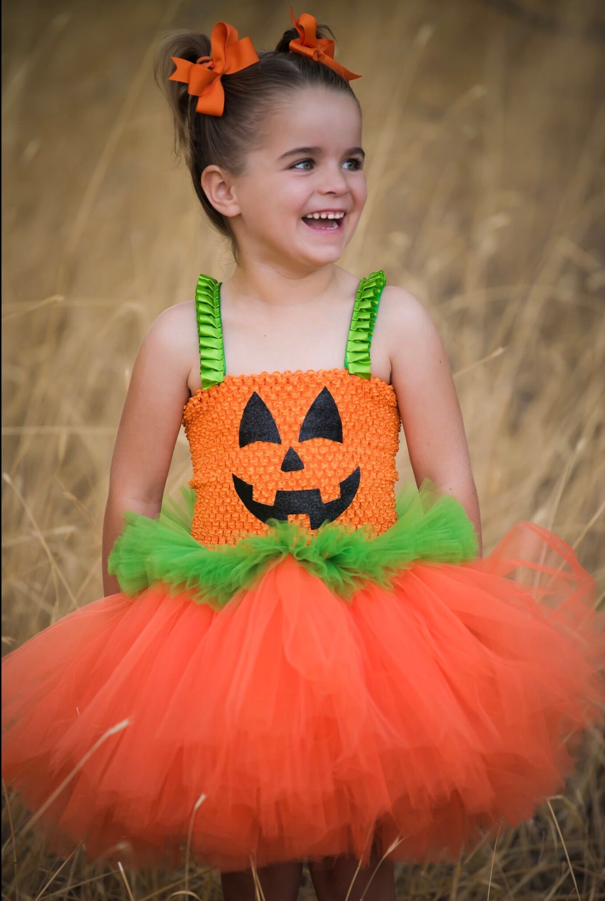 baby pumpkin tutu costume